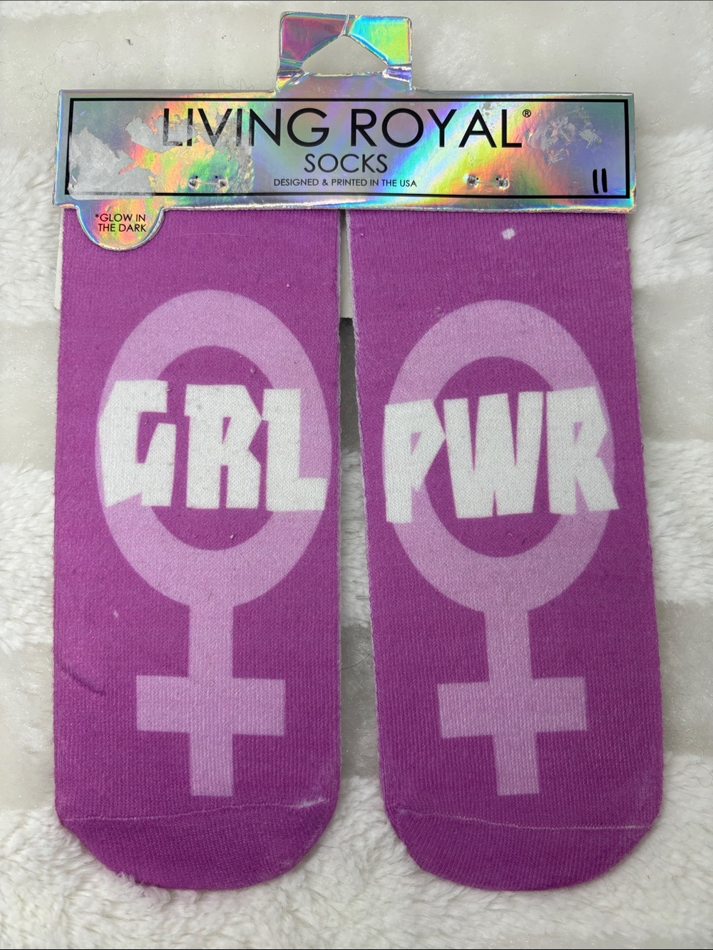 Living Royal “Grl Pwr” Ankle Socks